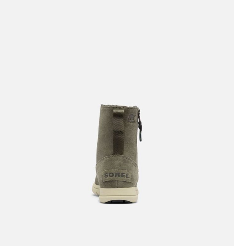 Sorel Dam Vinterkängor Mörk Gröna - ™ Explorer Zip Låga - UNA-605319